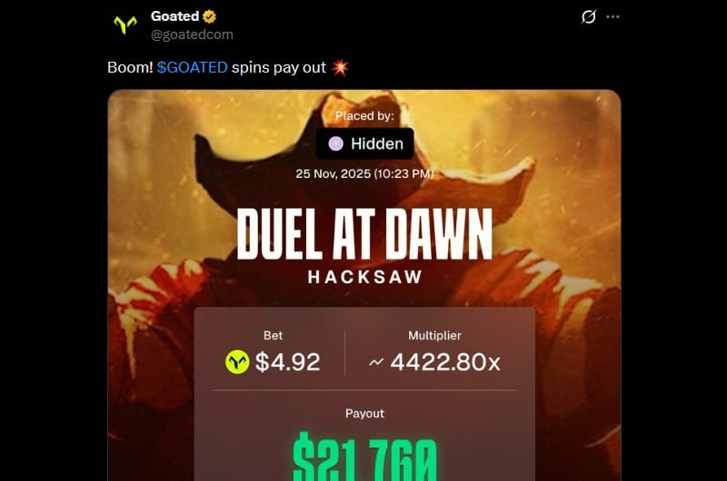 Twitter Duel at Dawn Slot Win at Goated